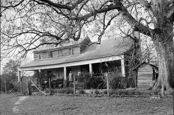 Old Tavern, (also known as Fitzgerald house) on County road 24, Allenton, Wilcox Co. South elevation taken by Alex Bush Photographer March 24, 1937