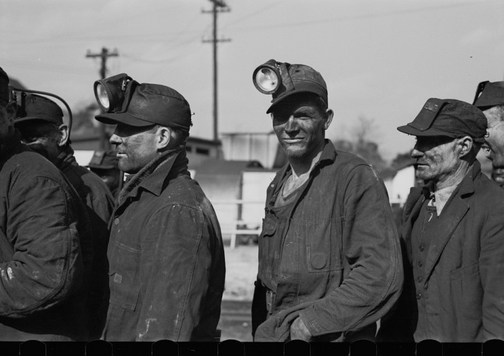 The faces in these 1937 photographs of Coal Miners in and around