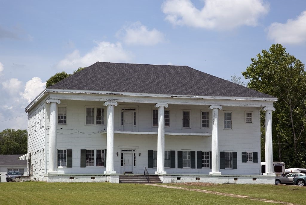 Fire at library broke up a domino game in Eutaw, Greene County, Alabama
