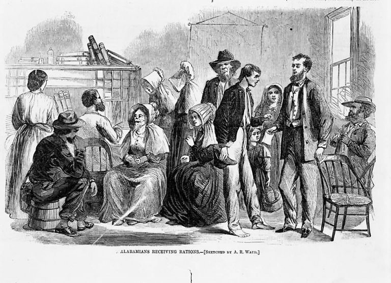 People were starving in Alabama in 1866 Alabama Pioneers