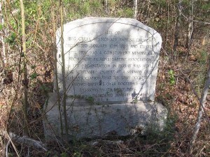 Big Creek Church stone