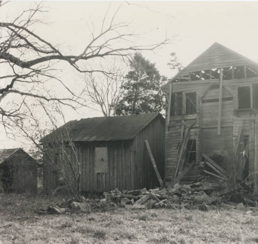 North side elevation and rear ell of the Hopkins Pratt house