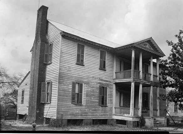 March 17, 1934. FRONT VIEW. - NORTH ELEVATION - Sturdivant-Moore-Hartley House, Centenary & Main Streets, Summerfield, Dallas County, AL