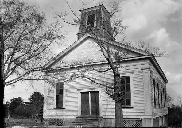 FRONT ELEVATION. - Methodist Episcopal Church, College Street, Summerfield, Dallas County, AL March 23, 1934