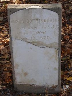 Elisha Cottingham tombstone