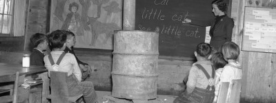 We went to a three month school with a pot-bellied stove in Wilcox County, Alabama