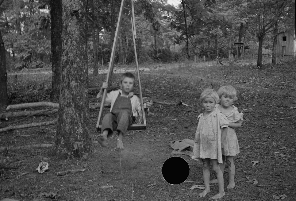 Skyline farms 1935 - children and swing