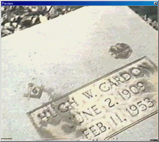 Hugh Cardon's tombstone in Cherokee County, Alabama