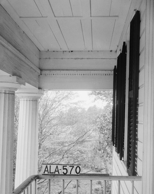 glennville plantation6 April 17, 1936 VIEW OF SOUTH END OF FRONT PORCH