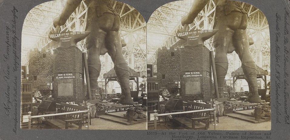 At the feet of old Vulcan St. Louis Exposition