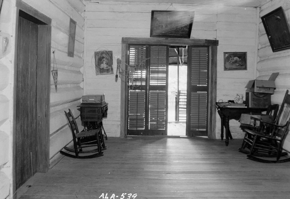 Octavia Adkinson House, Wilson Road, Peachburg, Bullock County, AL W. N. Manning, view in hall of back