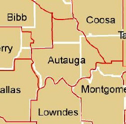 autauga county map