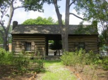 The First Territorial Governor Lived In A Log Cabin like this