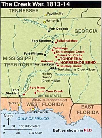 Creek war map