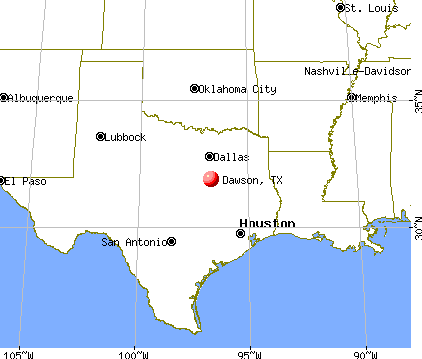 dawson texas map