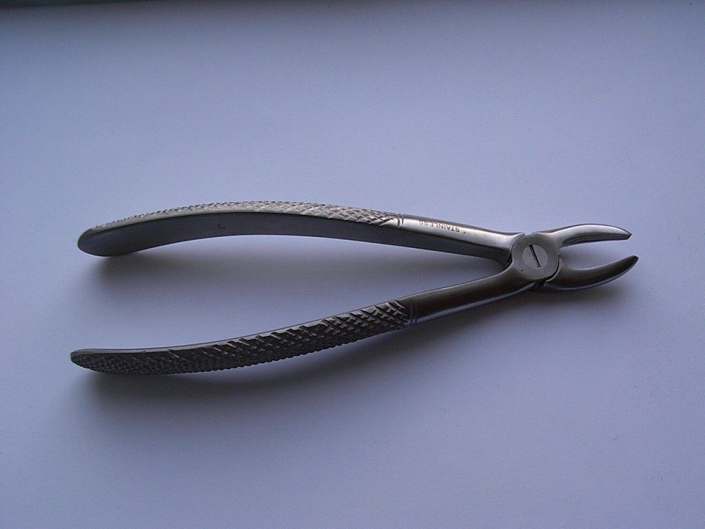 Dental Extraction Forceps Curved