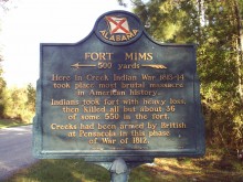 PATRON + Original letter describing the tragic events at Fort Mims with [films & pics]