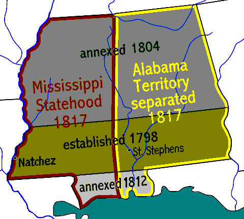 Names of jurors from 1802 Court records Washington County, Alabama