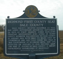 PATRON – Dale County, Alabama – the county seat traveled between several cities before settling in Ozark