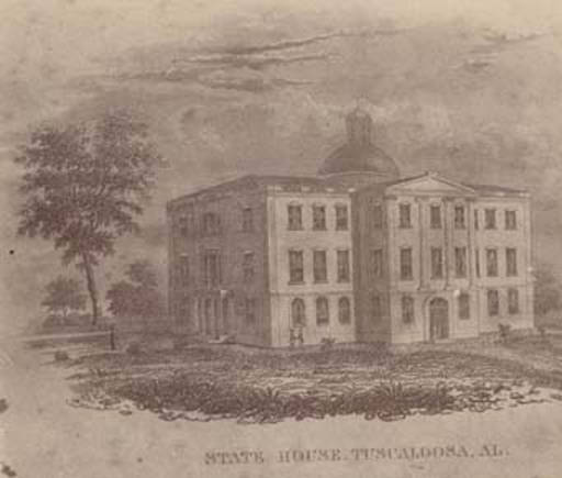 Simpson Manuscript – The Legislature donated the Old Capitol building to the State University in Tuscaloosa.