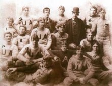 PATRON + The University of Alabama football team was represented by the Alabama cadets in 1892 [vintage pictures]