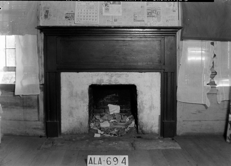 Tavern & Stage Inn, County Road 58, Greenville, Butler County, AL Fireplace 1st floor