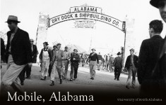 PATRON + This 1942 video reveals how three cities worked to solve problems created by WWII includes the city of Mobile