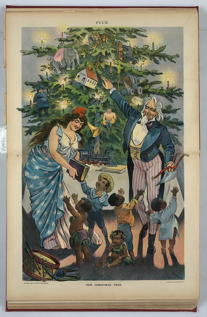 PATRON + GOOD OLE DAYS: [Old Christmas tree prints] and historic facts about Christmas celebrations