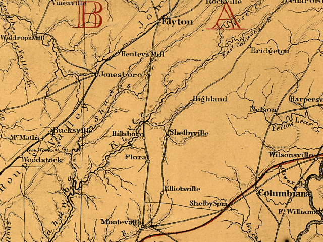 PATRON + Jefferson County and Blount County in Alabama were once the same