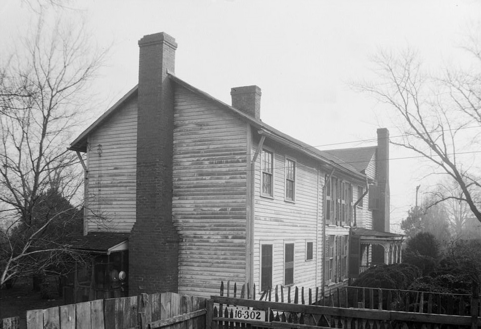 W. N. Manning, Photographer, March 8, 1934. REAR AND SIDE VIEW. - Henry Zeitler House, High Street, Mooresville, Limestone County, AL