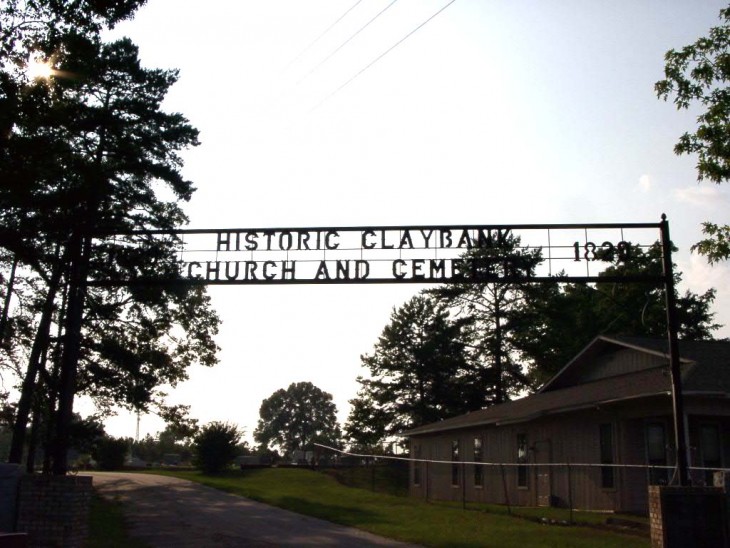 Old Clay Bank Church in Ozark built in 1829 is still standing in Dale