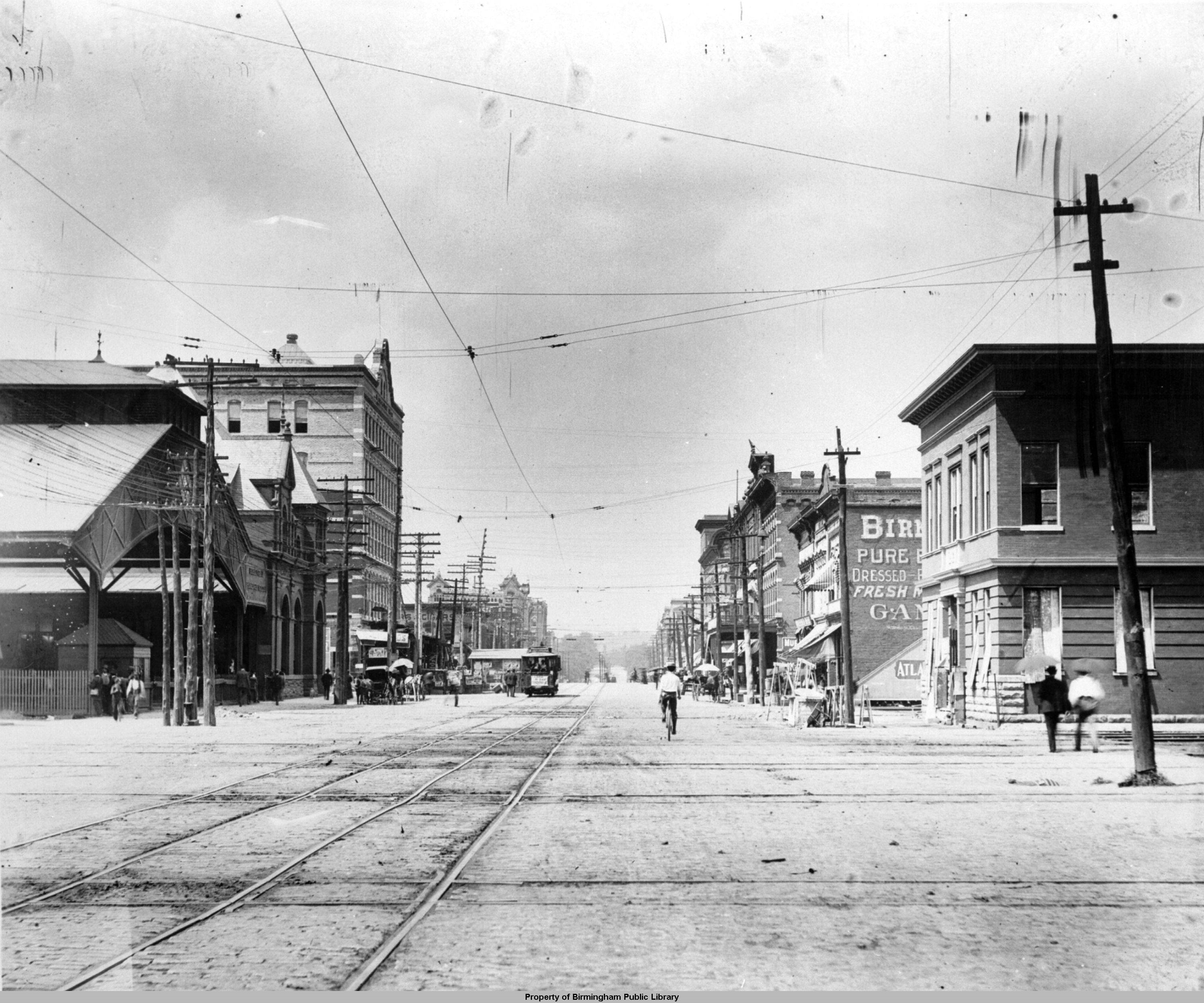 PATRON – On April 9, 1874 – Three street cars for Montgomery passed down the road on a freight train in Tuscaloosa