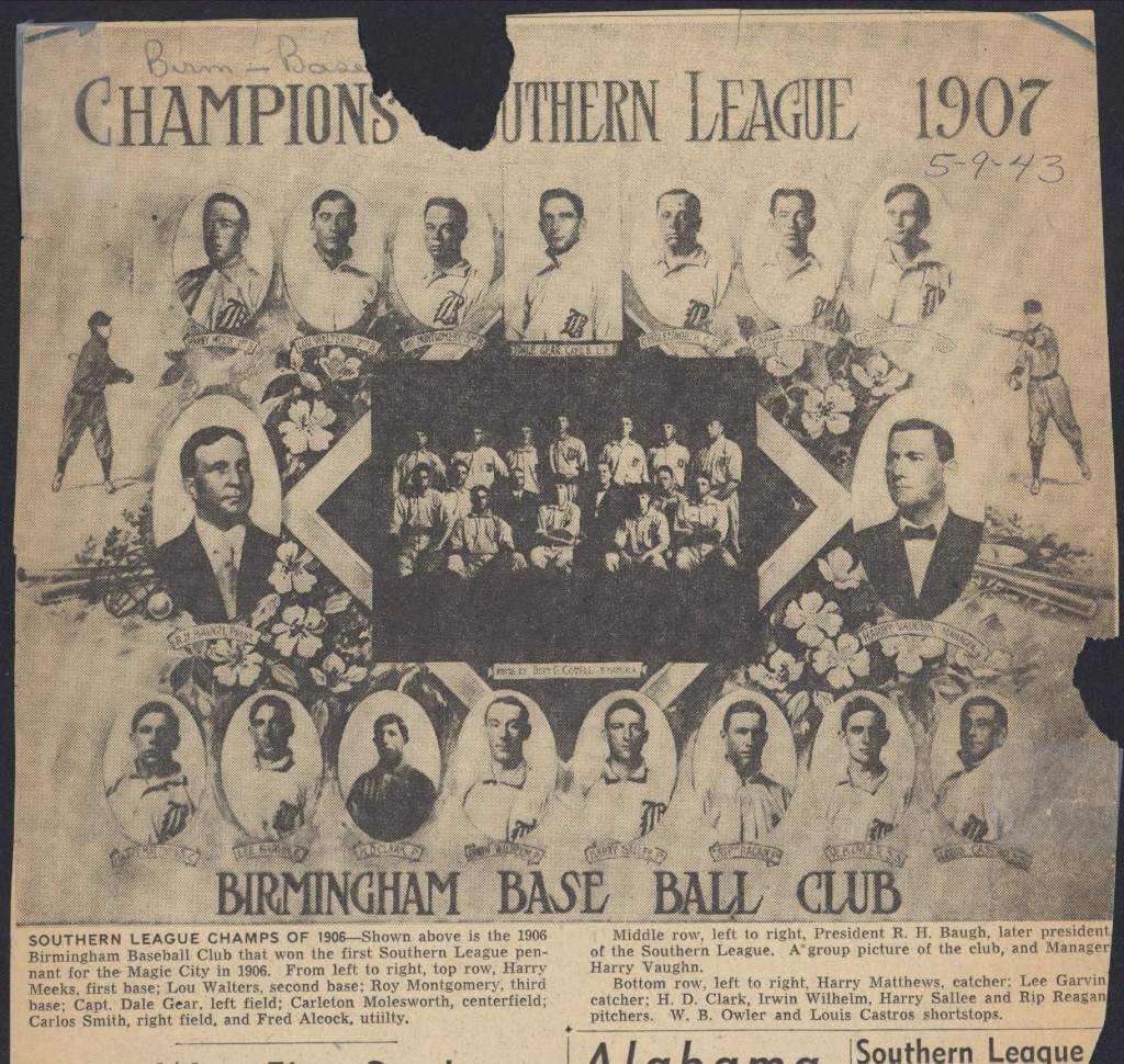 Birmingham Barons - Southern League of Champs 1906