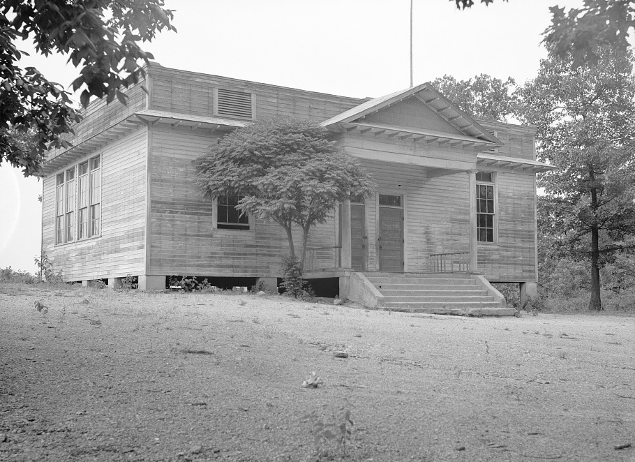 Palmerdale old schoolhouse Jun 1936 to be replaced with new structure photograph by Carl Mydans