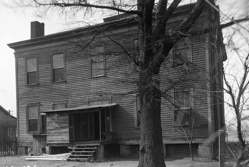 Alex Bush, Photographer, March 4, 1937 REAR ELEVATION. VIEW FROM SOUTH EAST - Benjamin Pinckney Worthington House, Sixth Avenue South, Birmingham, Jefferson County, AL