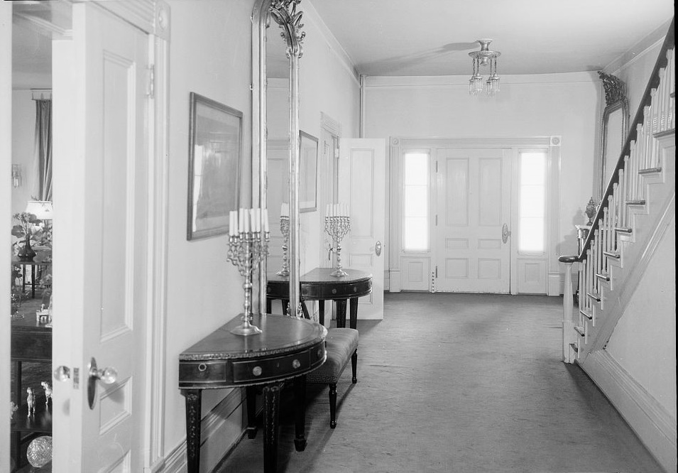 Arlington - Alex Bush, Photographer, March 4, 1937 FRONT OF HALL (GENERAL VIEW) - Arlington Place, 331 Cotton Avenue, Southwest, Birmingham, Jefferson County, AL