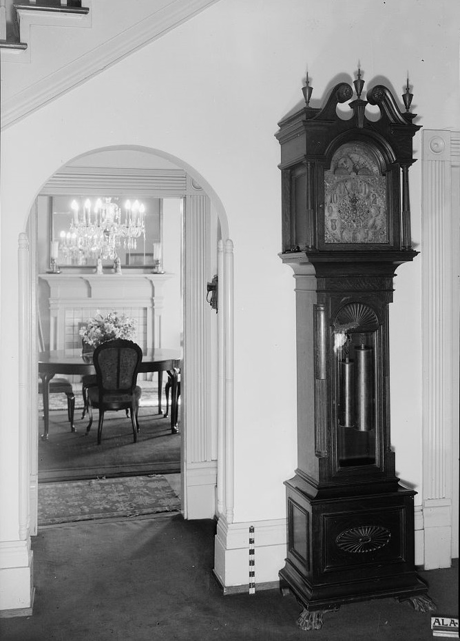 Arlington - Alex Bush, Photographer, March 4, 1937 VIEW ACROSS MAIN HALL INTO DINING ROOM - Arlington Place, 331 Cotton Avenue, Southwest, Birmingham, Jefferson County, AL