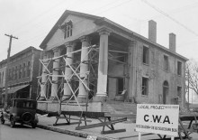 AUTHOR SUNDAY: Do you believe ghosts roam the halls of the old State Bank of Decatur? [see vintage photographs]