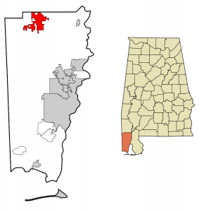 Citronelle, Alabama map