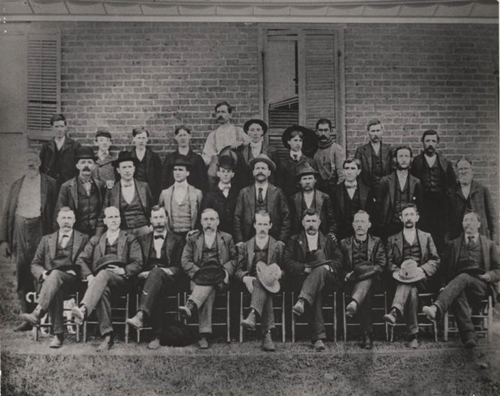 Hugo Lafayette Black with his law class at the University of Alabama. ca. 1904 Q4474