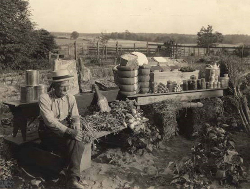 Whatley, T. A. Whatley with his agricultural products ca. 1930s Alabama is primarily an agricultural state. Mr. T. A. Whatley, a farmer of Opelika, Lee County, Alabama . Q5638