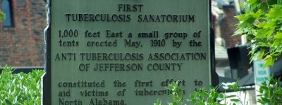 The first Tuberculosis Sanitarium in Birmingham area was located where English Village in Mountain Brook exists today