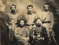 Photographs and information of five Confederate generals