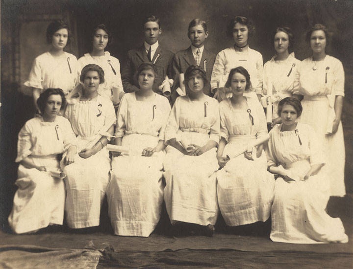 Graduating class at a public school in Blocton, Alabama ca. 1900-1919 –Q8851