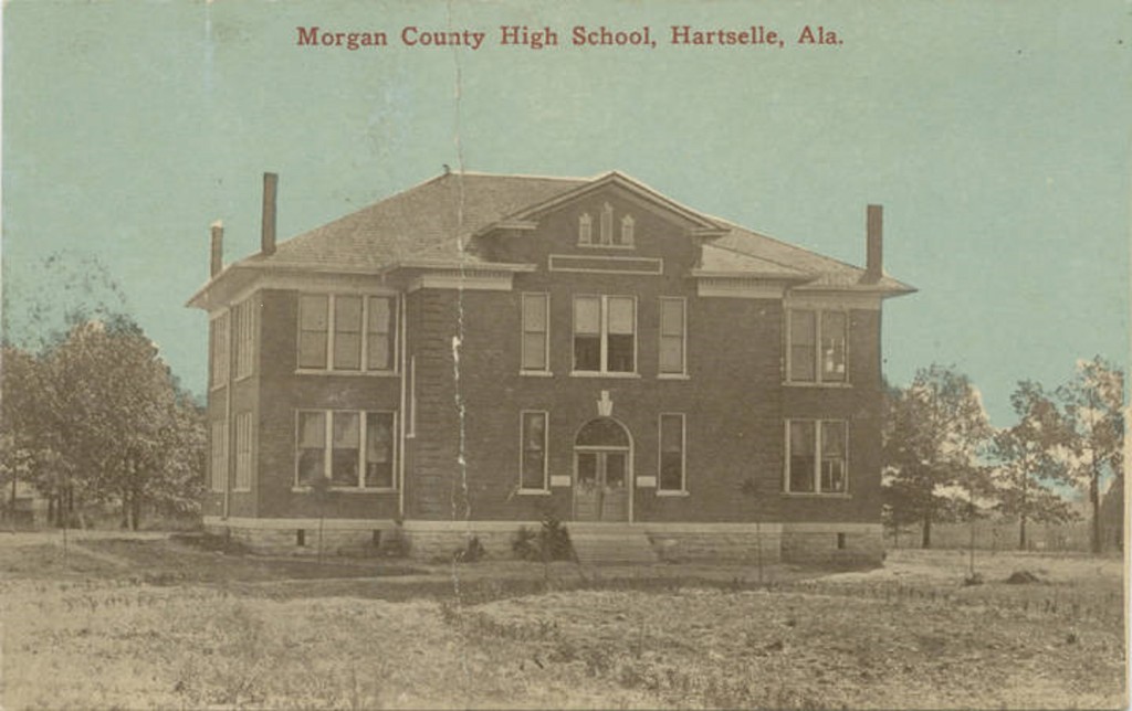 Morgan County High School, Hartselle, Alabama postcard ca. 1890-1900 (ADAH)