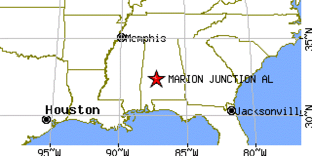 Map of Marion Junction, Alabama
