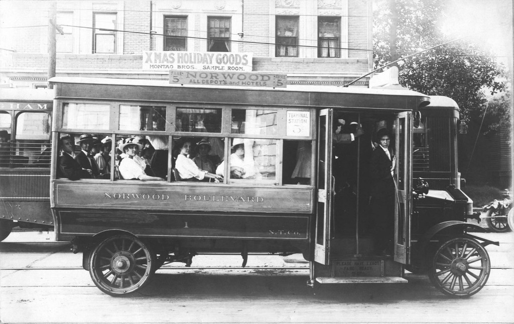 Norwood Boulevard bus of the Norwood Transportation Company, Birmingham, Alabama ca. 1910