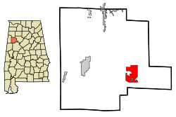 250px-Fayette_County_Alabama_Incorporated_and_Unincorporated_areas_Berry_Highlighted