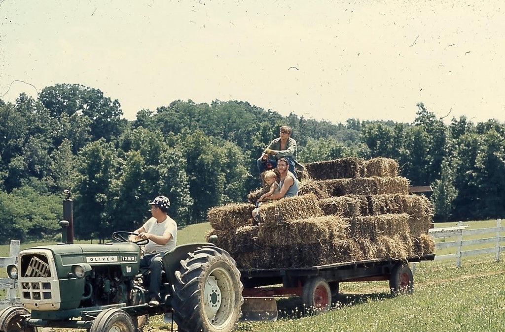 Bailing hay (photo from huskfoods.com)