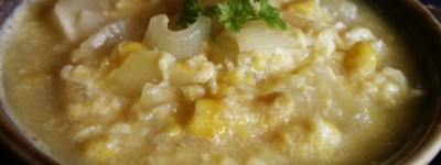 PATRON + RECIPE WEDNESDAY: Looking for a simple old-fashioned recipe for a cold day? How about a bowl of corn soup?